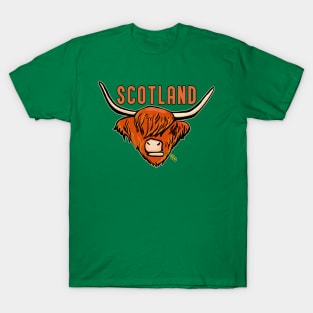 Scottish Coo Cute Scottish Cow Scotland Souvenir T-Shirt